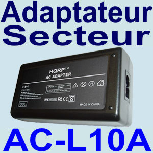Adaptateur secteur pour SONY AC-L10A DCR TRV TR DVD QU